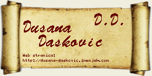 Dušana Dašković vizit kartica